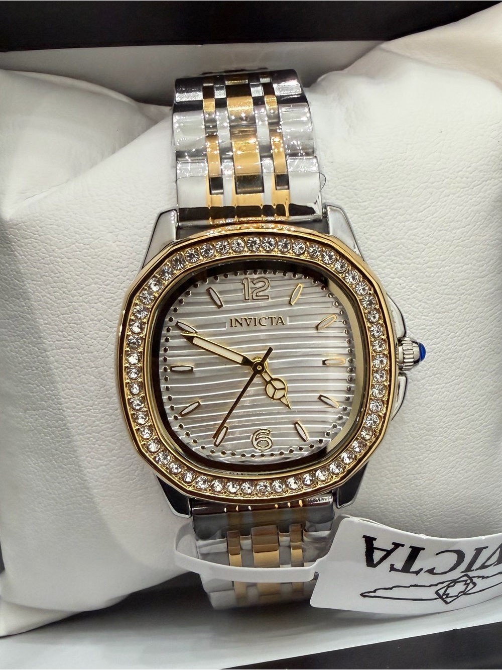 Invicta Wildflower Ember Two-Tone Crystal Bezel Watch